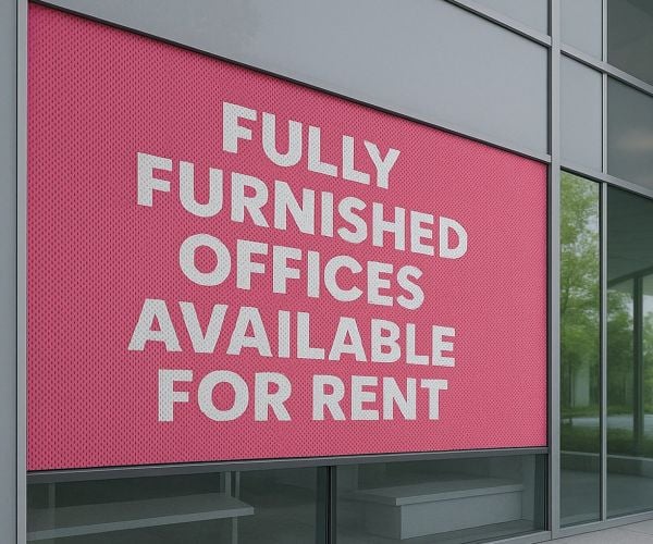 Perforated Window Vinyl