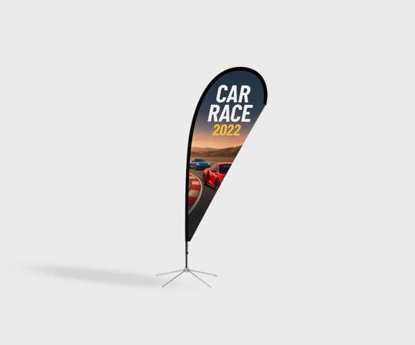 Custom Teardrop Flag Printing