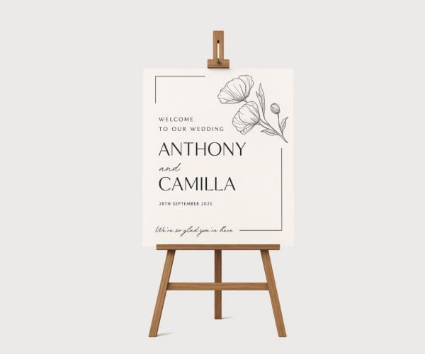 Wedding Welcome Sign