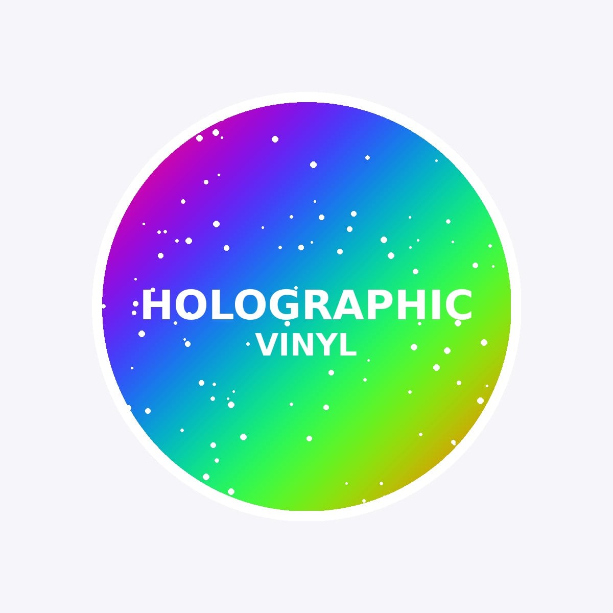 Premium Holographic Vinyl Stickers